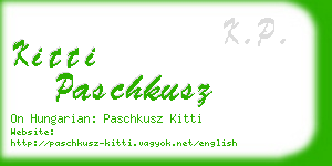 kitti paschkusz business card